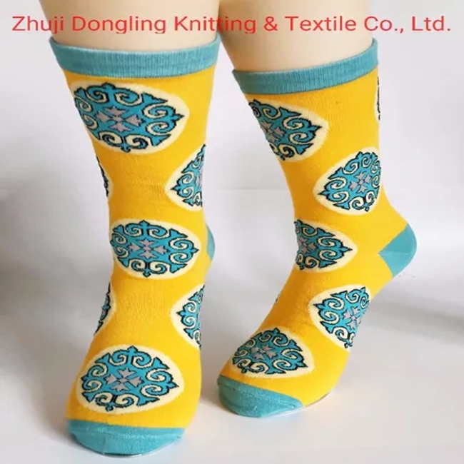 High Quality Happy Crew Man Cotton Dress City Socks Custom Made