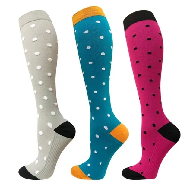New Fashion Nylon Knee High Running Sport Compression Terry Socks