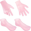 Silicone Moisturizing Socks & Gloves for Intensive Hydration, Roughness Relief & Callus Treatment, Hydrating Skin Care Socks for Dry