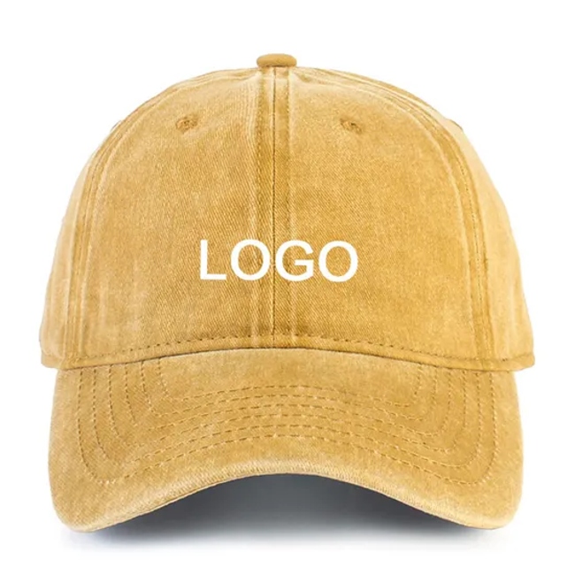 American Style Washed Sports Baseball Cap with Embroidery Logo