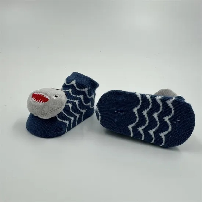 Newborn Baby Eco-Friendly Healthy and Warm Shark Indoor Non-Slip Crawling Socks