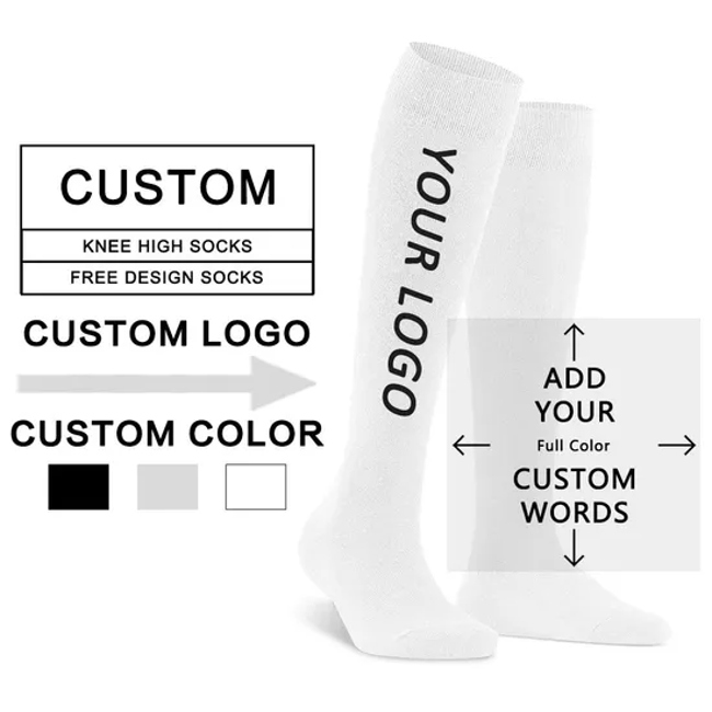 Uron Custom Cotton Regular Compression Sport Thigh High Socks