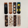 Korean Version Children′s High Tube Cute Cartoon Print Leggings Calf Socks
