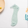 Pure Color Thin Short Socks Made of Glass Silk