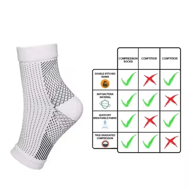 Sports Women Outdoor Fitness Compression Jump Rope Ankle Elastic Cycling Socks