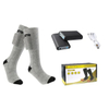 Washable Rechargeable Electric Heating Socks 3 Modes Elastic Cotton Socks for Winter Outdoor Activities (with Power Bank)