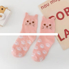 Women s Casual Striped Three Dimensional Ear Footprint Tube Socks New Winter Crew Length Socks Wholesale