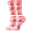 High Quality Unisex Printed Hosiery Women s Cotton Blend Casual Graphic Crew Socks Customized Logo Direct Factory Daily