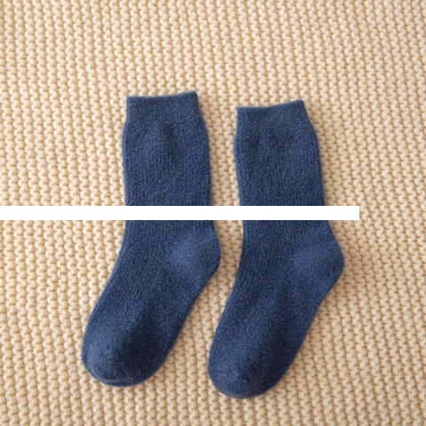 Wholesale Children s socks Mink Hair Wool Cozy Socks Warm Winter Women Crew Socks