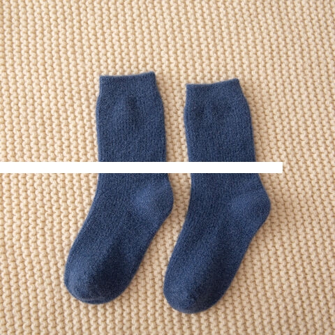 Wholesale Children s socks Mink Hair Wool Cozy Socks Warm Winter Women Crew Socks