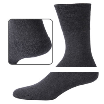 Men s Cotton Diabetic Socks Circulatory Non Binding Crew Sock