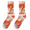 Top end Quality Hosiery Summer Casual Breathable Deodorant Cotton Tie Dye Socks Man Sports Running Embroidery logo Crew Socks