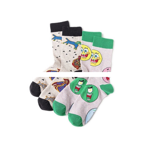 Durable Children s socks elastic cartoon multicolor unisex crew socks
