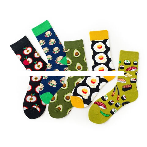 Casual Designer Socks for Men and Women Breathable and Lightweight Cotton Hot Sox Women s Apples Crew Socks knee high sock