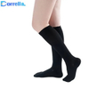 15-20 Mmhg Black Skin Color Nylon Cotton Infused Varicose Veins Long Sleeve Compression Socks with Zipper