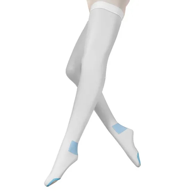 Medical White Gradient Close Toe Compression Socks