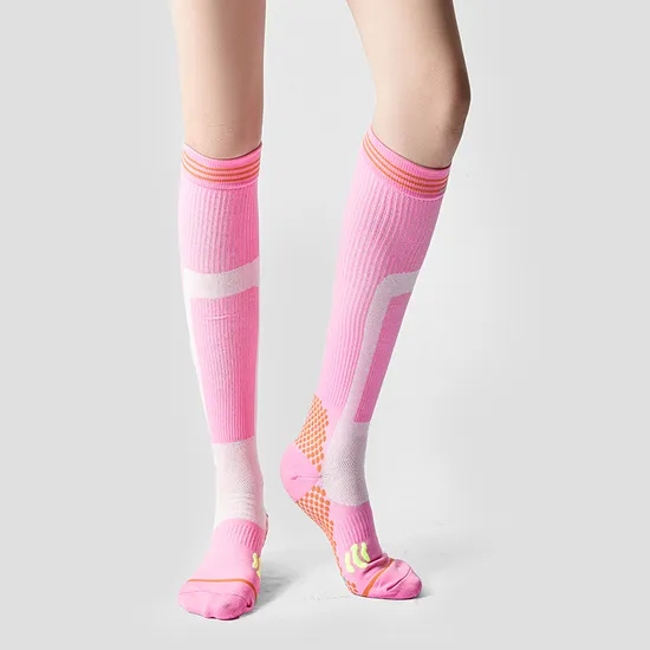 Basketball, Sports, Men′s, Set of 2, Compression, High, Cotton, Quick Drying, Sweat Absorbent, Breathable, for Climbing, Running Sock