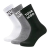 Low MOQ Premium Quality Manufacturer Logo Sweat-Absorbent Compression Sporty Luxury Athletic Packaging Brand Custom Men Women Sports Socks