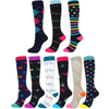 Small MOQ Wholesale Custom Fashion Men Women Running Sport Socks Nylon Polyester Basketball Dry Fit Knee High Compression Socks