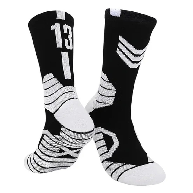 China Factory Custom Logo Knitted Sports Basketball Sock for Club