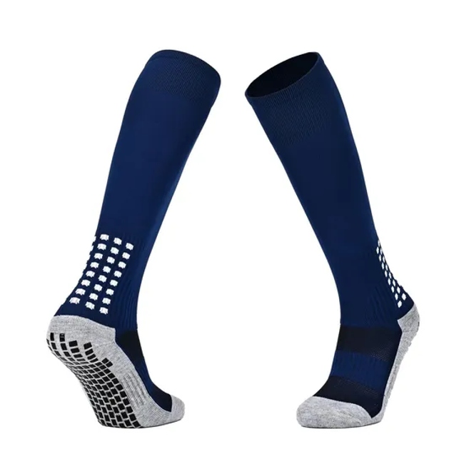 Professional Sports Socks MID-Cut Compression Running Football Socks Anti-Slip Grip & Breathable Terry Cushion Sports Socks