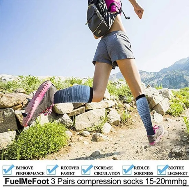 Compression Stockings Golfs Football Socks Long Tube Outdoor Sports Bright Color Medical Nursing Hiking Running Fitness Socks