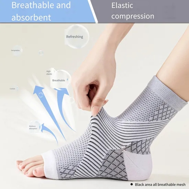 X-Shaped Compression Ankle Socks for Ankle Protection and Comfort