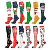 Christmas Compression Socks Breathable Comfortable Long Socks Funny Cartoon Pressure Sports Socks