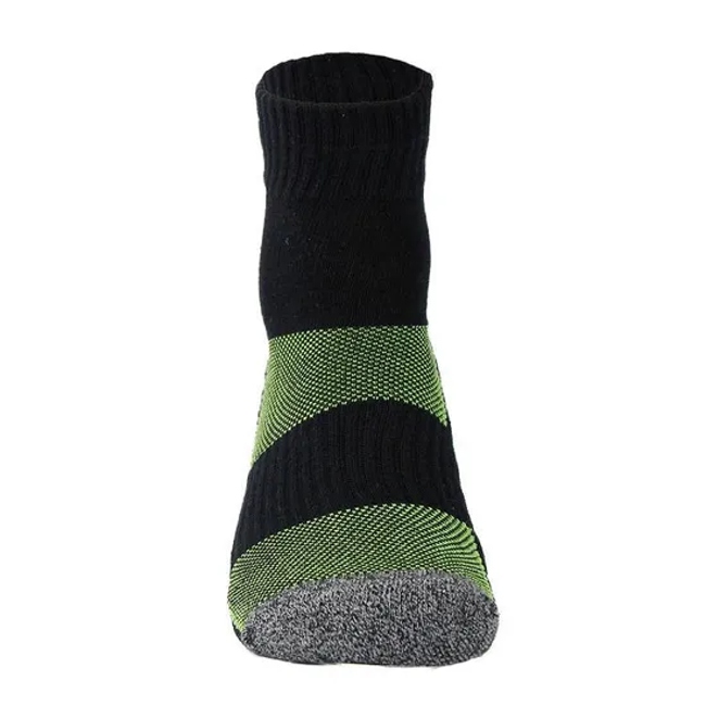 Men Unisex Wholesale Custom Cotton Antimicrobial Silver Compression Short Socks
