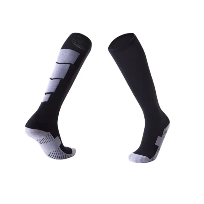 Professional Compression Football Socks Knee High Sports Thick Towel Bottom Socks