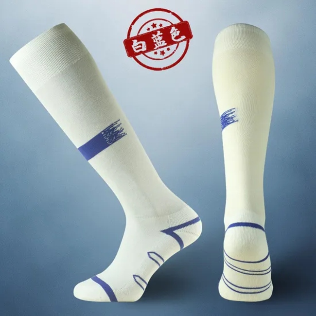 Customized ODM Long Tube Football Socks for Men, Thick Towel Bottom Training Sports Socks