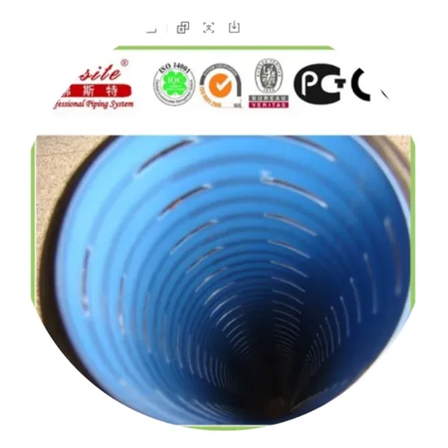 Manufacturer HDPE Corrugated Perforated Drain Pipe with Sock