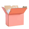 Personalised Brown Foldable Cardboard Shipping Carton Box with Tear Strip Zipper Recycled Materials for Socks Packaging Mailer