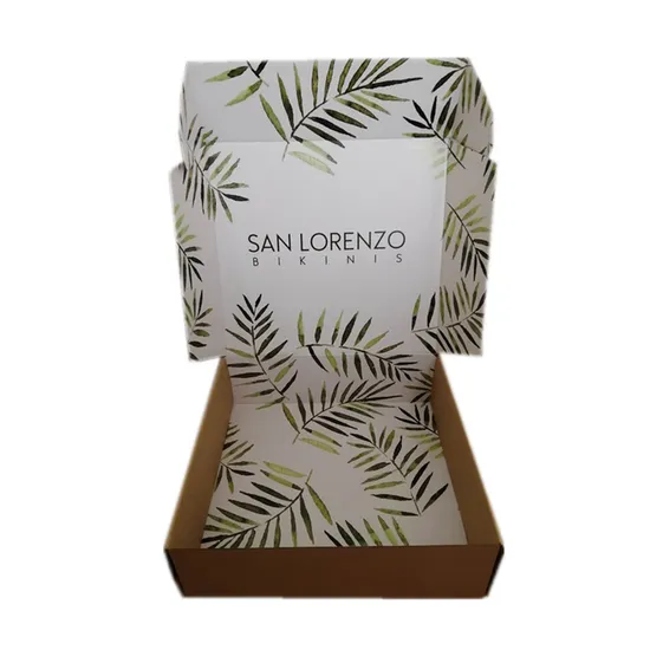 Custom Logo Printed Corrugated Paper Mailer Box for Apparel Underwear Socks Cosmetic Clothing