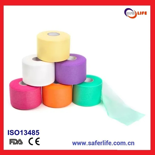 Cohesive Adhesive Colored Pre-Tape Foam Underwrap Bandage Medical Dressing Prewrap Foam