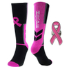Pink Ribbon Elite Breathable Anti-Slip Basketball Sport Crew Socks