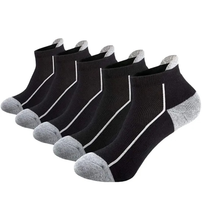 Customized Mens Athletic Cotton Mesh Cushioned Running Ventilation Sports Tab Socks