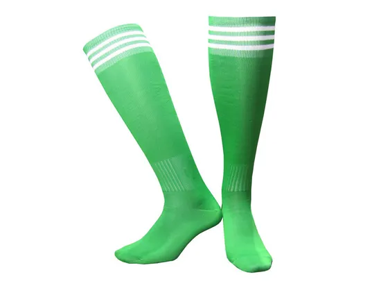 High-Quality Plain Color Football Socks with Anti-Slip Design