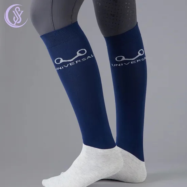 Wholesale High Quality Equestrian Sports Teen Tube Socks Custom Happy Casual Cotton Socks