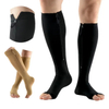 Medical Grade 2 Open Toe Zipper Compression Socks for Varicose Vein
