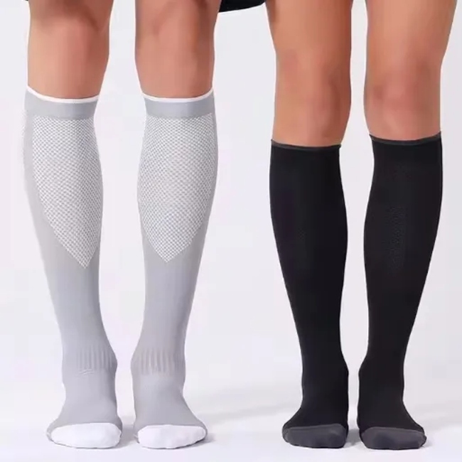 Custom Knee High 20-30mmhg Circulation Socks Sports Compression Socks Breathability Personalized Compression Socks