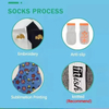 Custom Logo Compression Sports Socks, Unisex Quality Crew Designer Cotton Ankle Socks for Women & Men