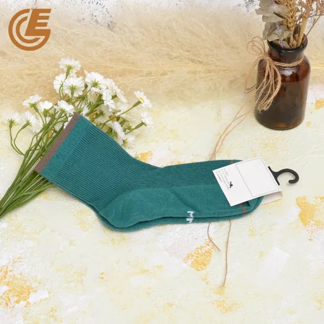 Qlm-192-10 Black Purple White Compression Sports Wear Woman Socks
