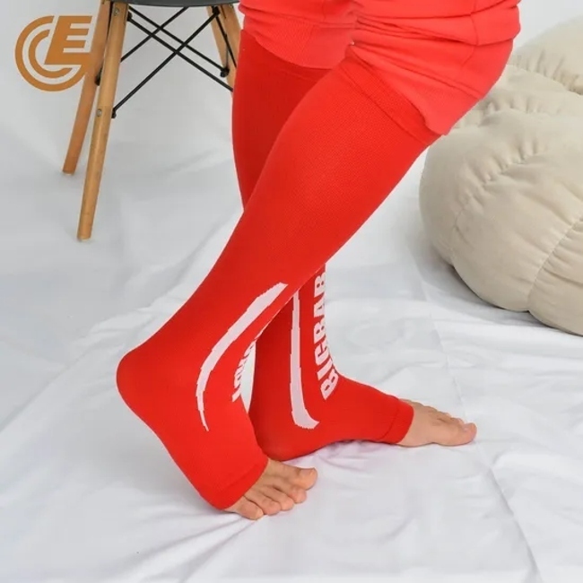 Custom Grip Socks Protector Calf Compression Breathable Shin Guards Soccer Sleeve