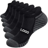 Custom Sport Running Athletic No Show Cushion Padded Moisture Wicking Socks