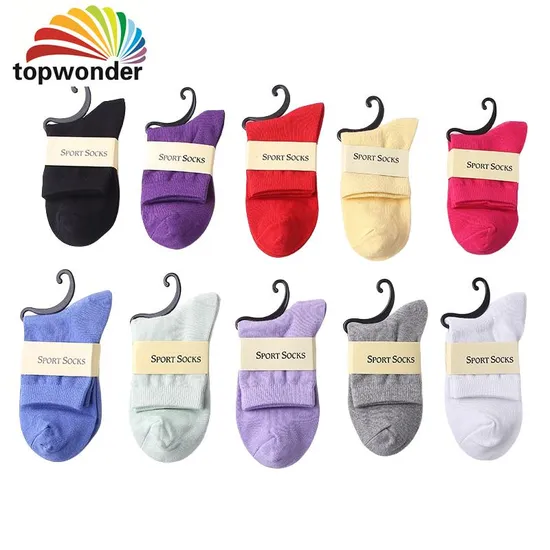 Customize All Colors of Plain Sock Basic Sock Ankle Sock in Many Colors, Sizes and Material