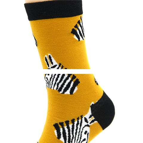 Wholesale Funny women girl fashion crew cotton design socks