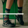 Wholesale customization fashion casual sports combed cotton embroidery logo breathable absorb sweat dip dye crew socks for man