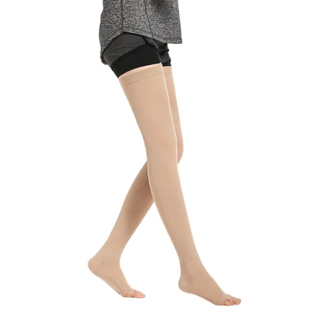 Medical Grade 2 Socks with Toe Coverage Professional Manufacturer Sock Post Surgical Socks Post Recovery Surgical Varicose Veins Thigh High Compression Garment