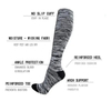 Custom Knee High 20-30mmhg Circulation Support Sports Compression Socks Nurse Nylon Spandex 20-30mmhg Medical Compression Socks